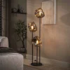 Vloerlamp Rock 3-lamps, kleur Chromed