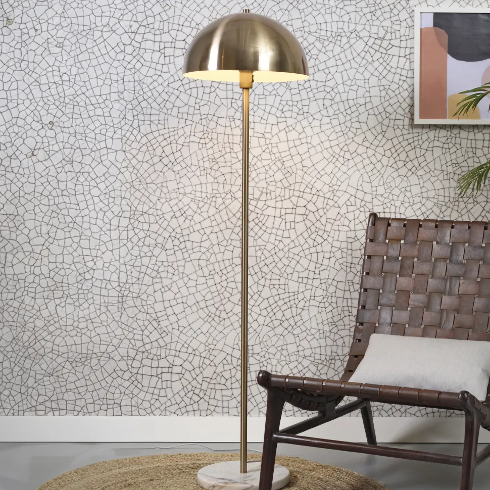 Vloerlamp Toulouse 150cm, kleur Goud