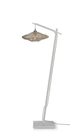 Vloerlamp Zanzibar Bamboe en rotan, 150cm