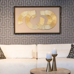 Wall Art Eden 145 x 85cm, kleur goud