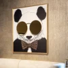 Wall Art Shiny Panda 130 x 118cm