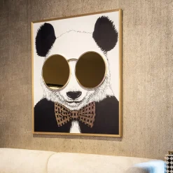 Wall Art Shiny Panda 130 x 118cm