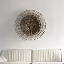 Wanddecoratie Camellia Abaca en mendong