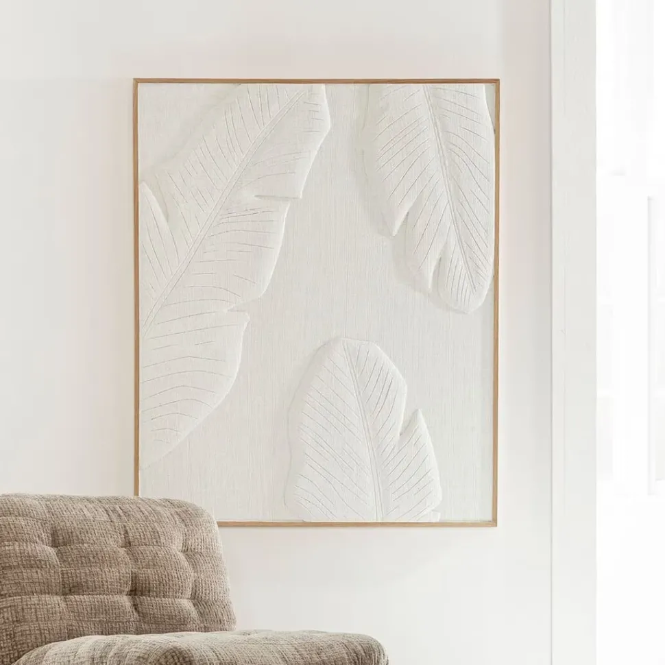 Wanddecoratie Indian Bananenblad, 127 x 102cm