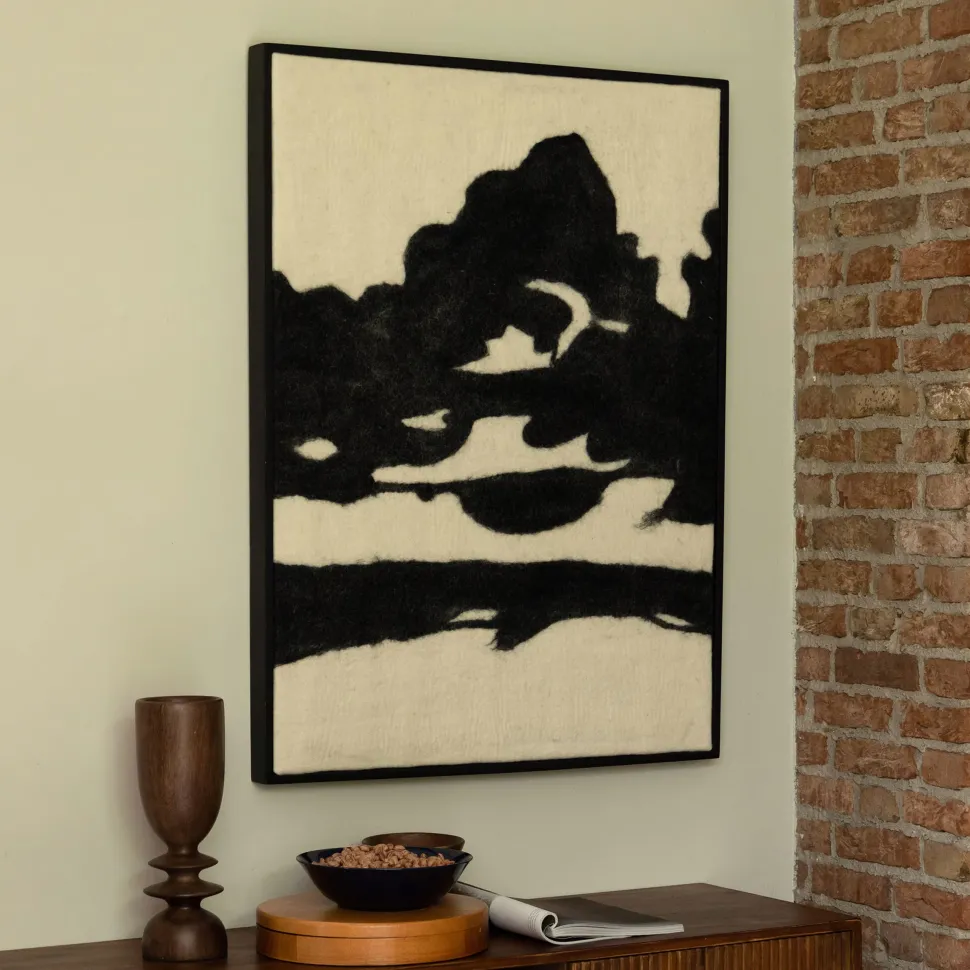 Wanddecoratie Sameer Vilt, 100 x 74cm