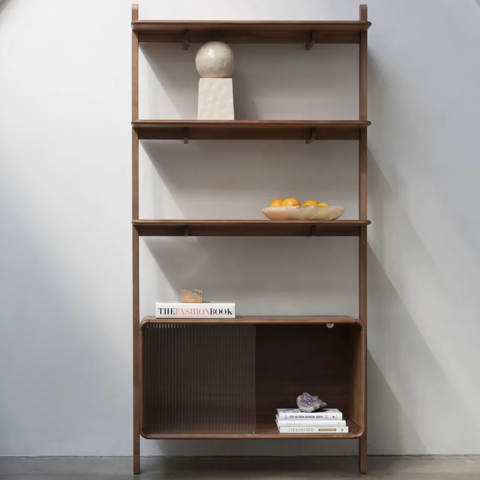 Wandkast Rise Essen en Rubberhout, 180 x 90cm