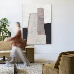 Wandkleed Abstract 1 in maat en frame naar keuze