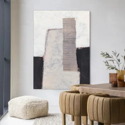 Wandkleed Abstract 1 in maat en frame naar keuze