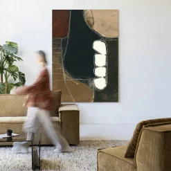 Wandkleed Abstract 10 in maat en frame naar keuze