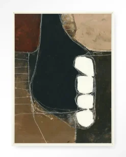 Wandkleed Abstract 10 in maat en frame naar keuze