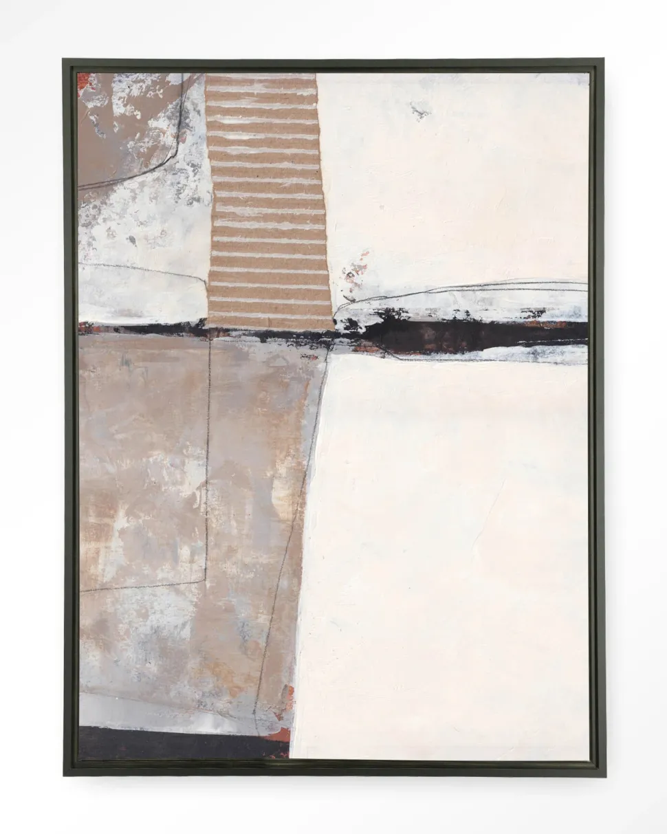 Wandkleed Abstract 5 in maat en frame naar keuze