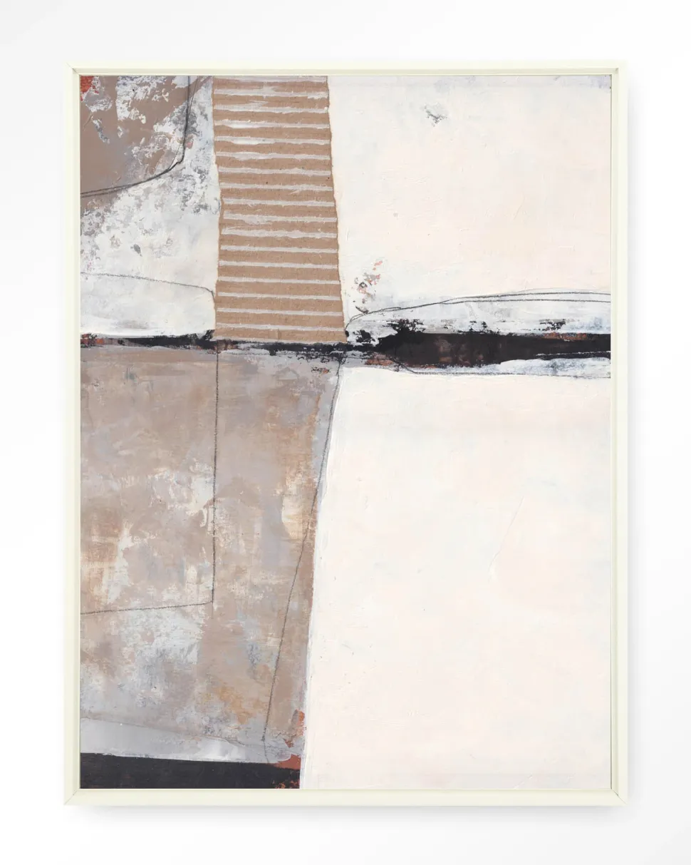 Wandkleed Abstract 5 in maat en frame naar keuze