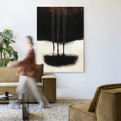 Wandkleed Abstract 15 in maat en frame naar keuze