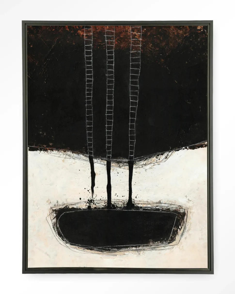 Wandkleed Abstract 15 in maat en frame naar keuze