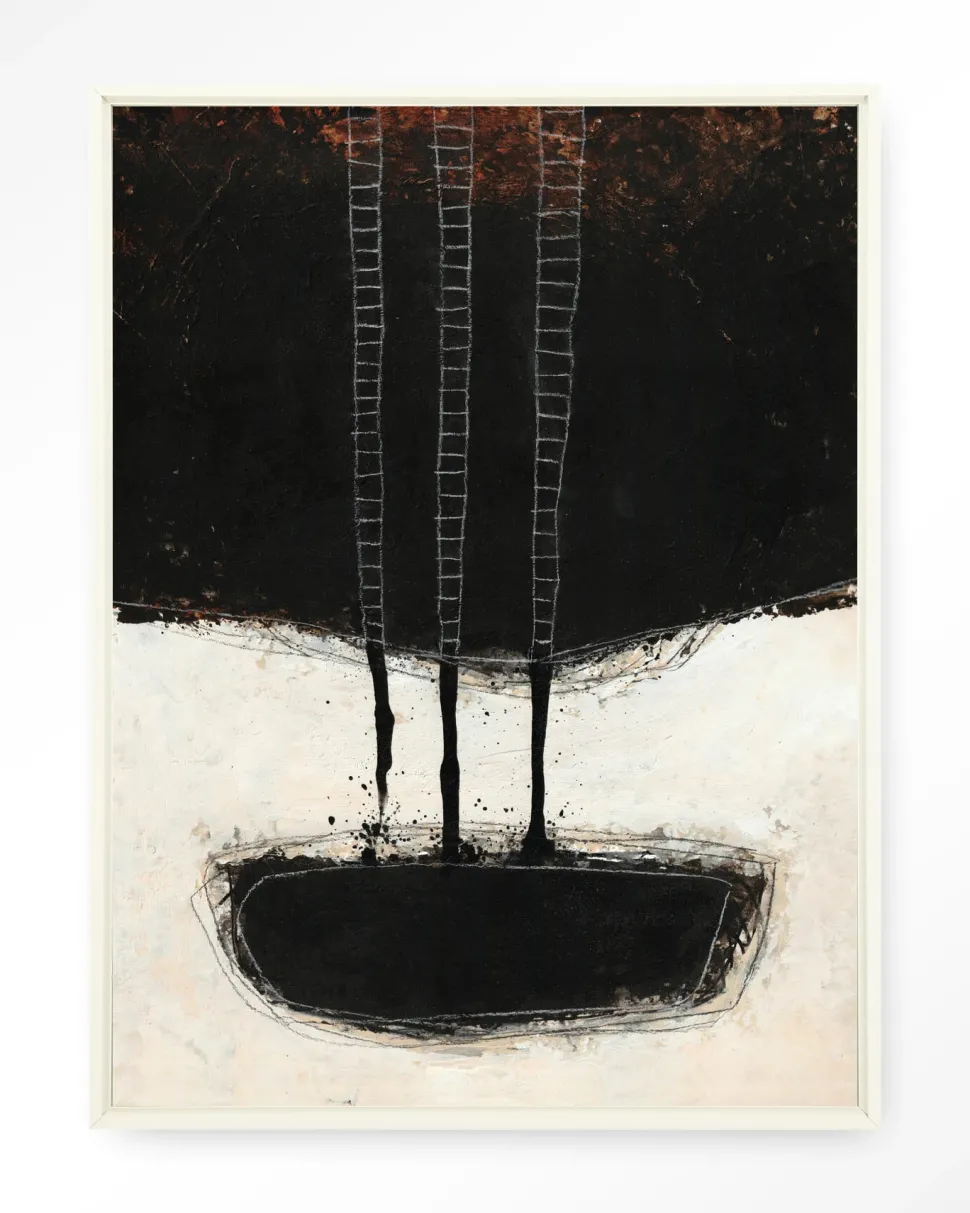 Wandkleed Abstract 15 in maat en frame naar keuze