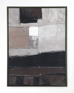 Wandkleed Abstract 4 in maat en frame naar keuze