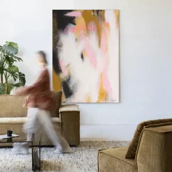 Wandkleed Abstract Moods in maat en frame naar keuze