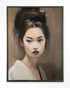 Wandkleed Adakachi in maat en frame naar keuze