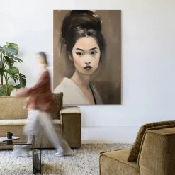 Wandkleed Adakachi in maat en frame naar keuze