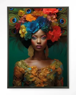 Wandkleed Adeola in maat en frame naar keuze