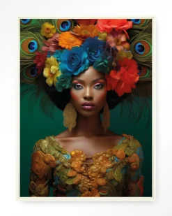 Wandkleed Adeola in maat en frame naar keuze