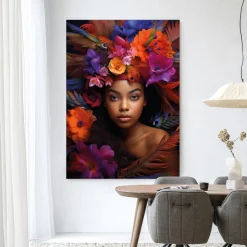 Wandkleed Adunbi in maat en frame naar keuze