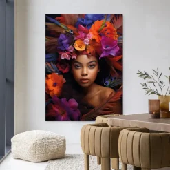 Wandkleed Adunbi in maat en frame naar keuze