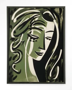 Wandkleed Aphrodite in maat en frame naar keuze