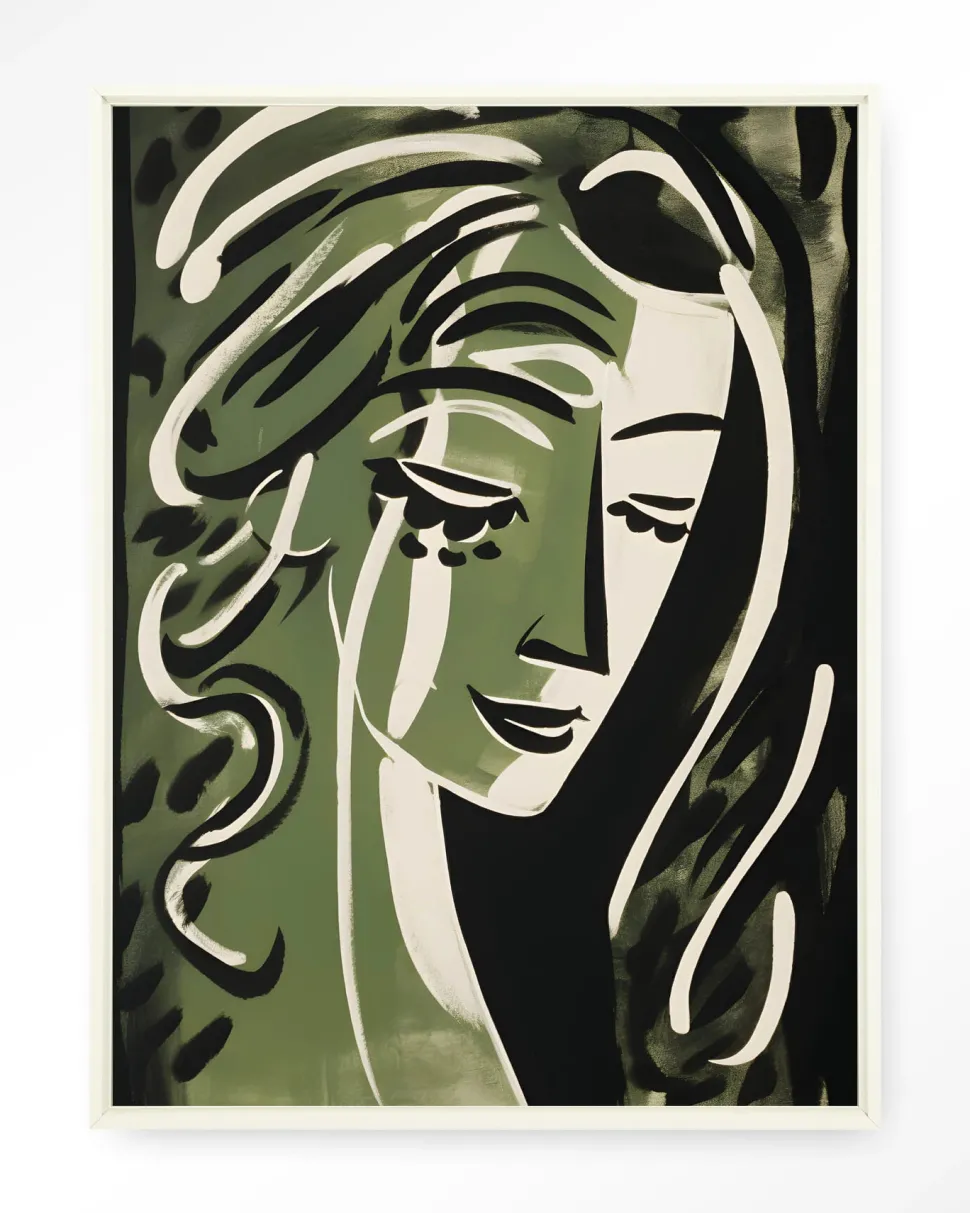 Wandkleed Aphrodite in maat en frame naar keuze