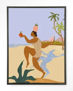 Wandkleed Balancing Act in maat en frame naar keuze