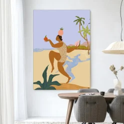 Wandkleed Balancing Act in maat en frame naar keuze