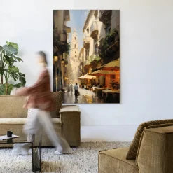 Wandkleed Barcelona in maat en frame naar keuze