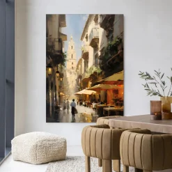 Wandkleed Barcelona in maat en frame naar keuze