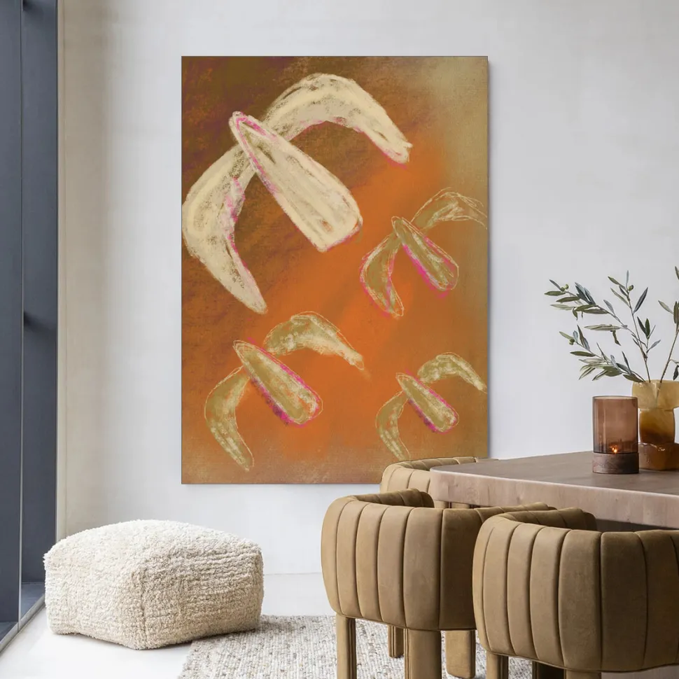 Wandkleed Bird Rise in maat en frame naar keuze