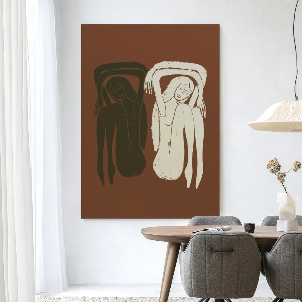 Wandkleed Bound Together in maat en frame naar keuze