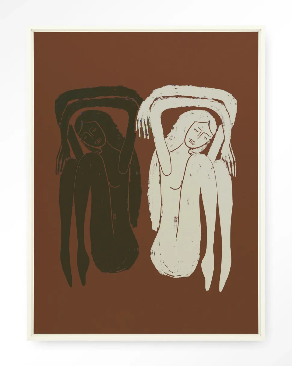 Wandkleed Bound Together in maat en frame naar keuze