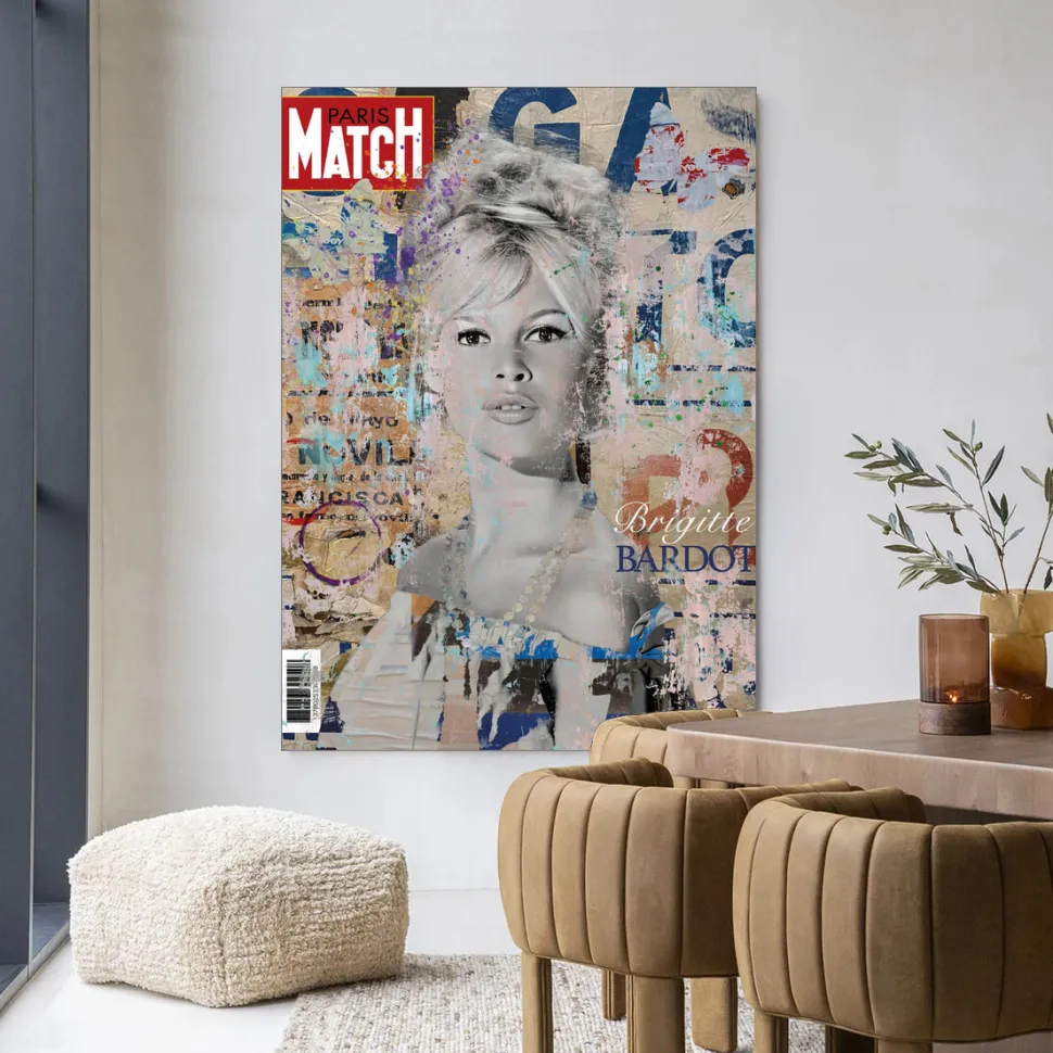 Wandkleed Brigitte in maat en frame naar keuze