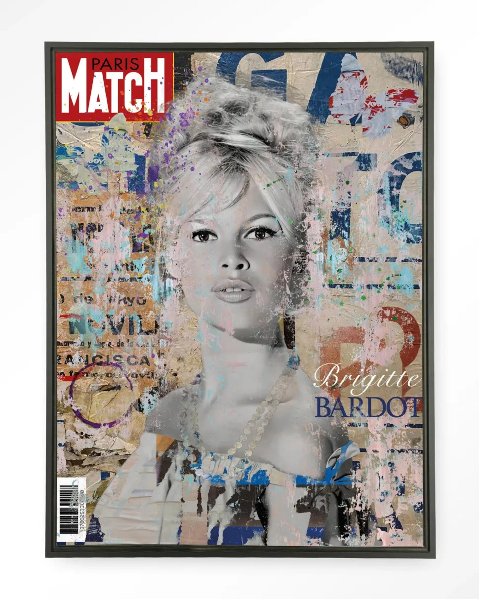 Wandkleed Brigitte in maat en frame naar keuze