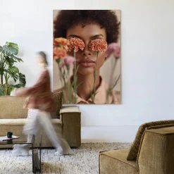 Wandkleed Carnation in maat en frame naar keuze