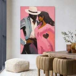 Wandkleed Cha Cha Cha in maat en frame naar keuze