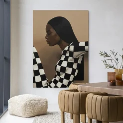 Wandkleed Chezzy in maat en frame naar keuze