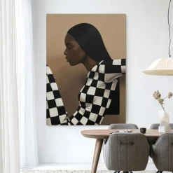 Wandkleed Chezzy in maat en frame naar keuze