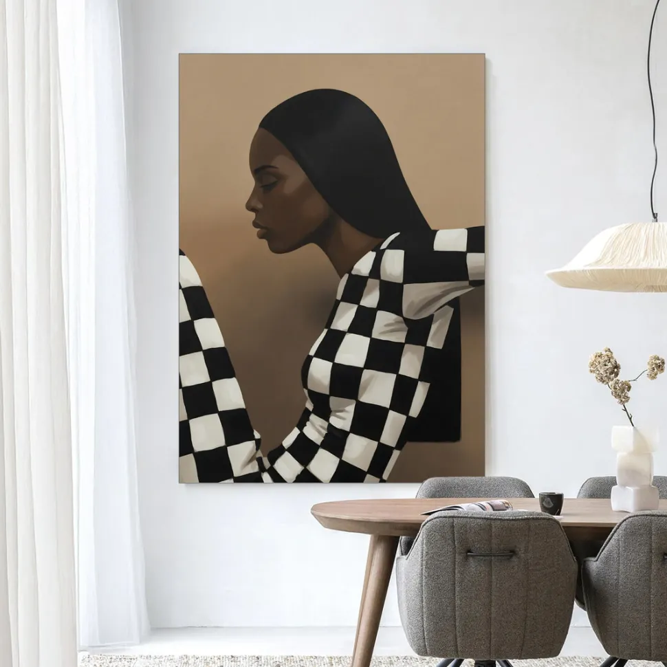 Wandkleed Chezzy in maat en frame naar keuze