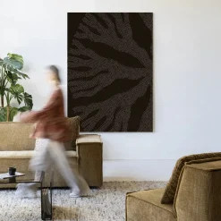 Wandkleed Circle Dark in maat en frame naar keuze