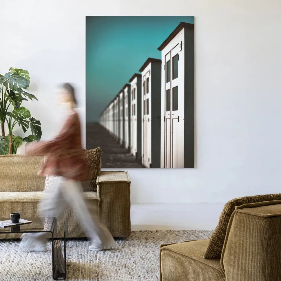 Wandkleed City Life @ The Beach in maat en frame naar keuze