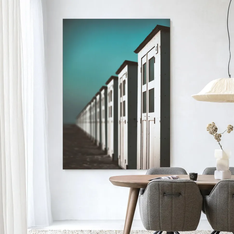 Wandkleed City Life @ The Beach in maat en frame naar keuze