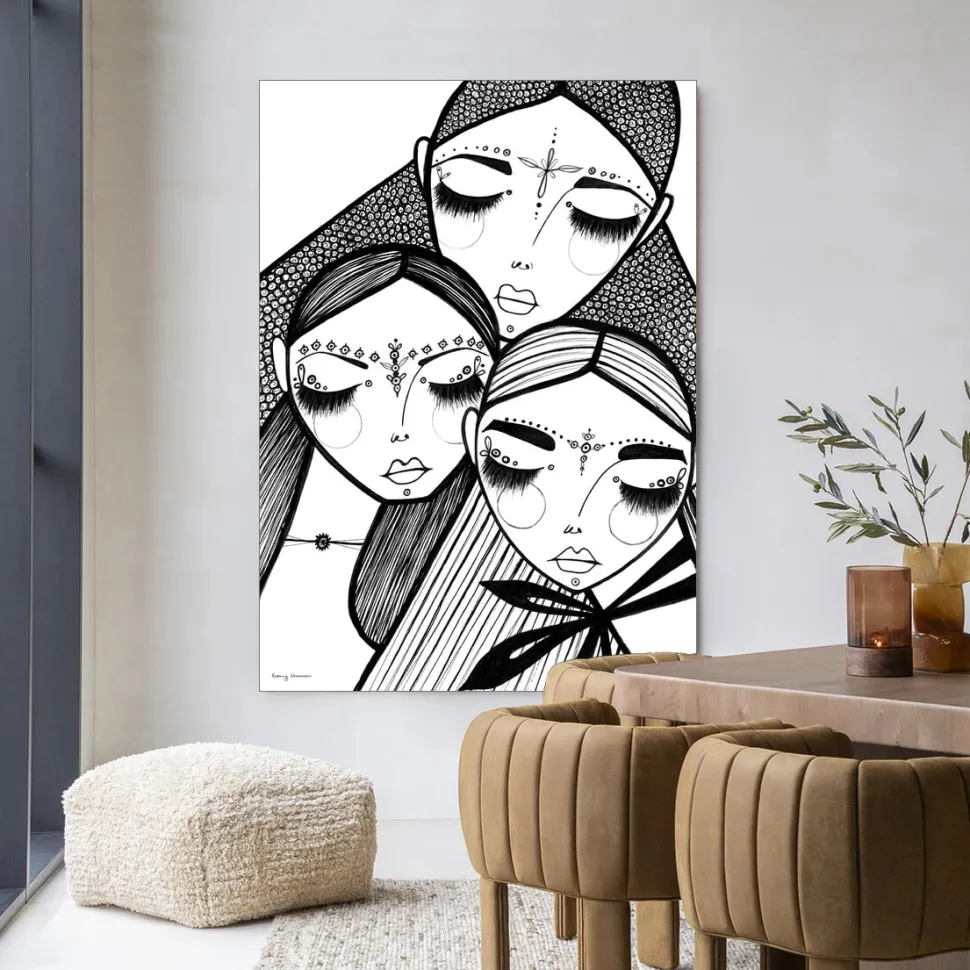 Wandkleed Close in maat en frame naar keuze