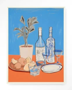 Wandkleed Cocktail Table in maat en frame naar keuze