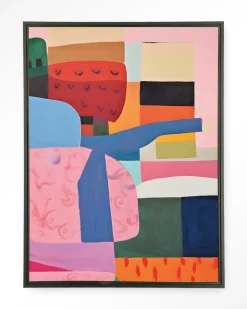 Wandkleed Colour Stacking in maat en frame naar keuze