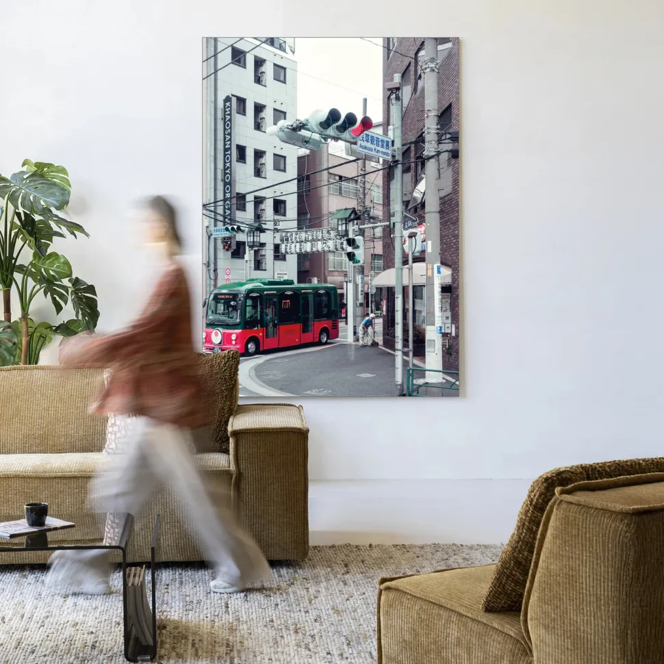 Wandkleed Complementary Bus in maat en frame naar keuze